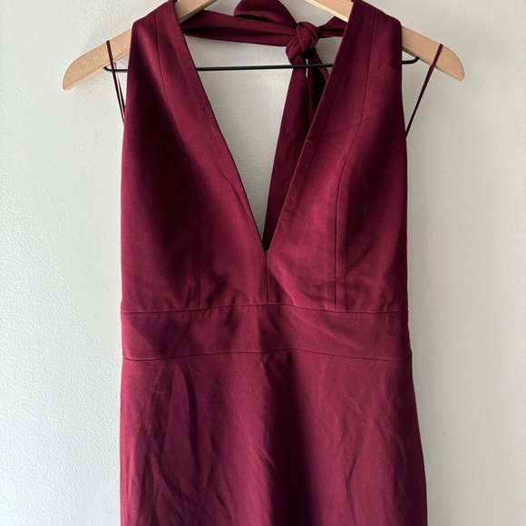 Dress the Population Vanessa‎ Halter Body-Con Midi Dress Sz L NWT - Picture 8 of 13